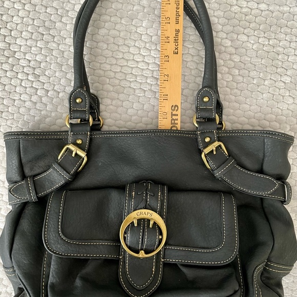 Black and gold Chaps purse in excellent condition - Picture 6 of 7